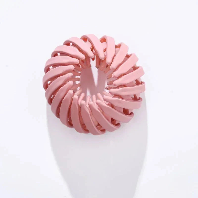 Clarivae bird nest-shaped ponytail hair clip, a magic lazy braider hairpin for effortless hairstyles and quick hair styling.
