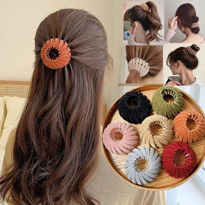 Bird nest-shaped ponytail hair clip by Clarivae, featuring a magic lazy braider design for easy, stylish hairstyles.