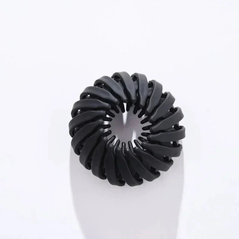 Clarivae bird nest-shaped ponytail hair clip, a stylish lazy braider hairpin for effortless hairstyle styling.
