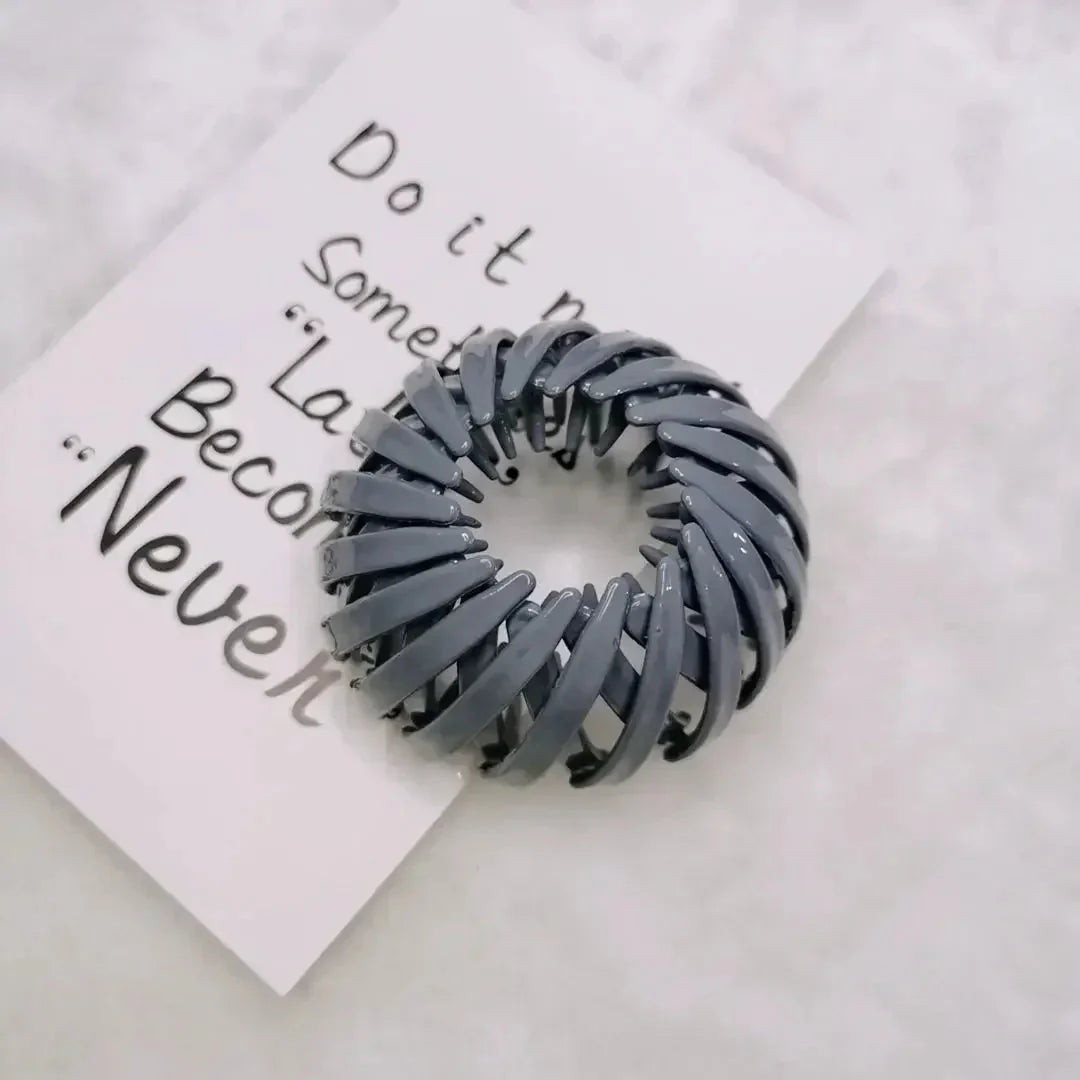 Clarivae bird nest shaped ponytail hair clip with a magic lazy braider design for effortless hairstyles, shown in the image.
